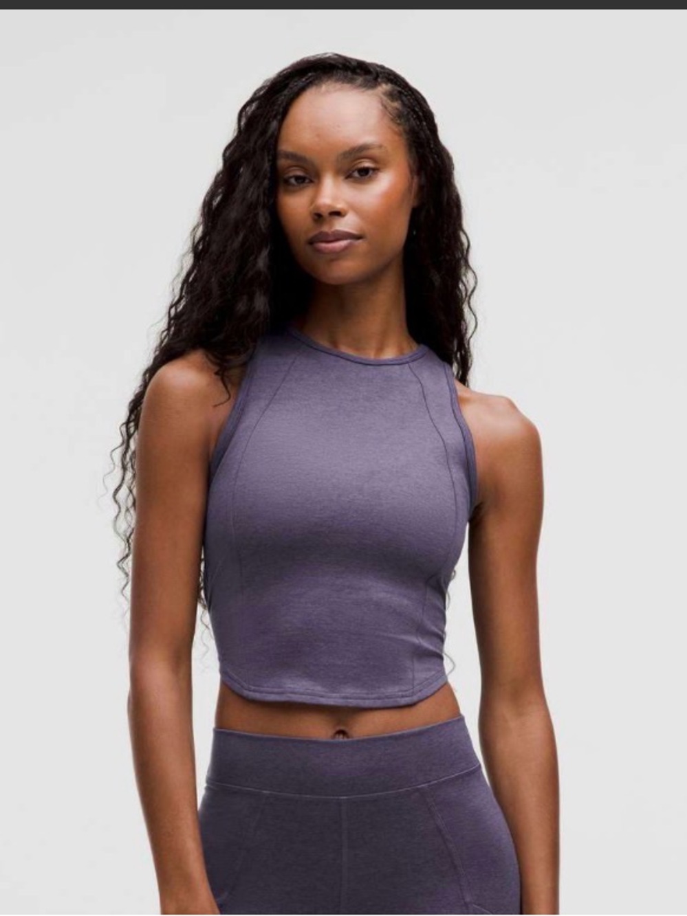 Lululemon Soft Sueded Crewneck Cropped Tank Top
Nightfall Size 2